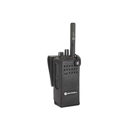 PMLN5846A Motorola Kemény bőrtok 3 hüvelykes forgó övcsattal kijelző nélküli rádióhoz