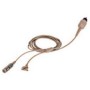 NNTN8385A Motorola Y-Adapter Cable with Microphone for Wireless Bluetooth PTT Pod