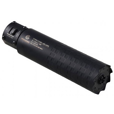 Ống giảm thanh màu đen Gomander Titan X QD-LOCK L 5,56 M26x1,5 (TB0.10560)