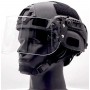 BulletProof PPE Impact-resistant visor for helmets with tactical rails