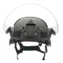 BulletProof PPE Impact-resistant visor for helmets with tactical rails