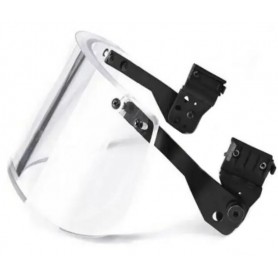 Kuulikindel isikukaitsevahendite ballistiline visiir kiivrile koos taktikaliste siinidega