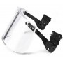 BulletProof PPE Ballistic visor for helmet with tactical rails