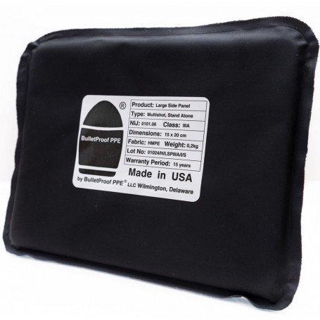 BulletProof PPE Stort sidepanel Klasse IIIA / NIJ 0101.06
