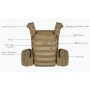 جلیقه تاکتیکی BulletProof PPE با سگک مدل TV01MBS