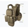 جلیقه تاکتیکی BulletProof PPE با سگک مدل TV01MBS