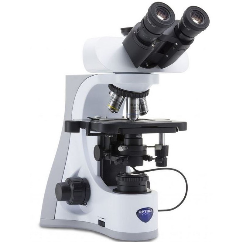 Optika Microscoop B-510DK, donkerveld, trinoculair, W-PLAN IOS, 40x-1000x, EU (57418)