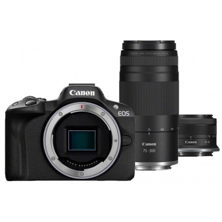 キヤノン EOS R50 + RF-S 18-45mm + RF-S 75-300mm F4-5.6（SKU 5811C150BA）