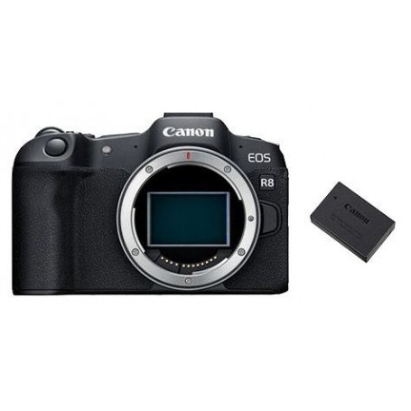 กล้อง Canon EOS R8 Mirrorless (เฉพาะบอดี้) + แถมฟรี แบตเตอรี่ Canon LP-E17 Lithium-Ion (รหัสสินค้า 5803C087AA)