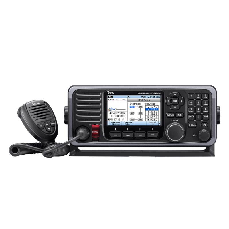 आइकॉम M804E 24V MF/HF एसएसबी मरीन ट्रांसीवर