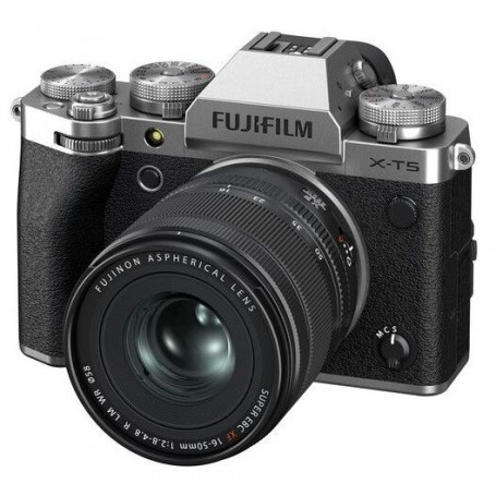 فوجی‌فیلم X-T5 XF16-50 F2.8-4.8 R LM WR نقره‌ای (کد کالا FU-XT5-1650S)