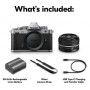 Nikon Z f + 40mm SE Kit สีเงิน (SKU N-VOA123K001)