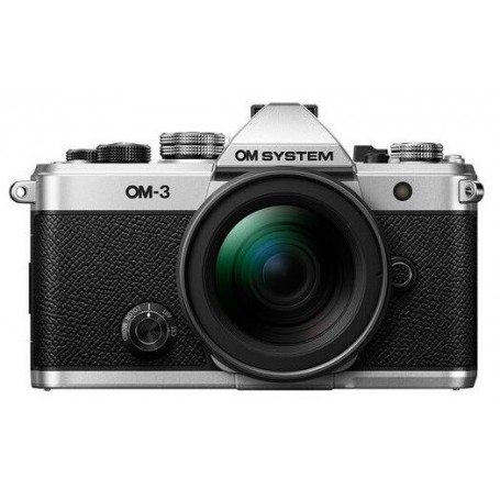 Olympus Om System OM-3 Hus Silver + 12-45mm F4.0 PRO (SKU V210051SW000)