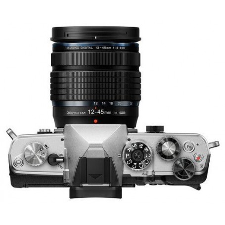 جسم كاميرا Olympus Om System OM-3 فضي + عدسة 12-45 مم F4.0 PRO (رمز المنتج V210051SW000)