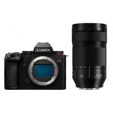 پاناسونیک S5 II + لومیکس S ۷۰-۳۰۰میلی‌متر f4.5-5.6 ماکرو OIS (کد کالا BUN2-DC-S5M2E)