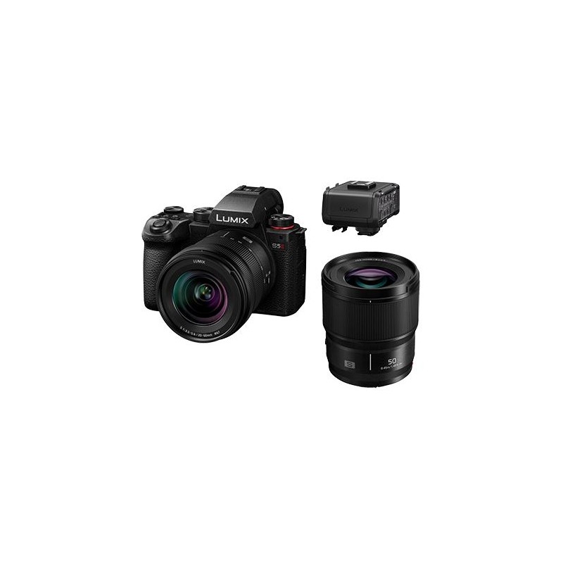 Panasonic S5 II with 20-60mm 3.5-5.6. + 50mm f/1.8 + DMW-XLR1 (SKU BUN1-DC-S5M2WE-XLR1)