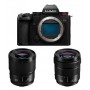 Panasonic S5 II với ống kính 20-60mm 3.5-5.6. + ống kính 50mm f/1.8 (SKU DC-S5M2WE)