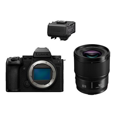 پاناسونیک S5 II با لنز لومیکس S ۵۰ میلی‌متر f/1.8 به همراه DMW-XLR1 (کد کالا: BUN1-DC-S5M2CE-XLR1)