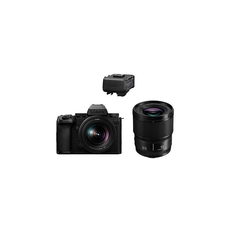 Panasonic S5 II X with 20-60mm and 50mm + DMW-XLR1 (SKU BUN1-DC-S5M2XWE-XLR1)