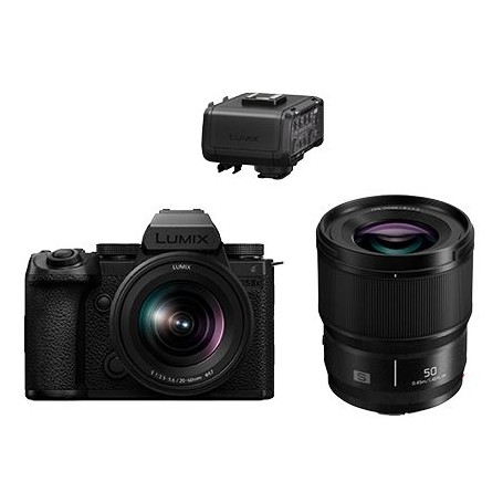 Panasonic S5 II X con 20-60mm e 50mm + DMW-XLR1 (SKU BUN1-DC-S5M2XWE-XLR1)