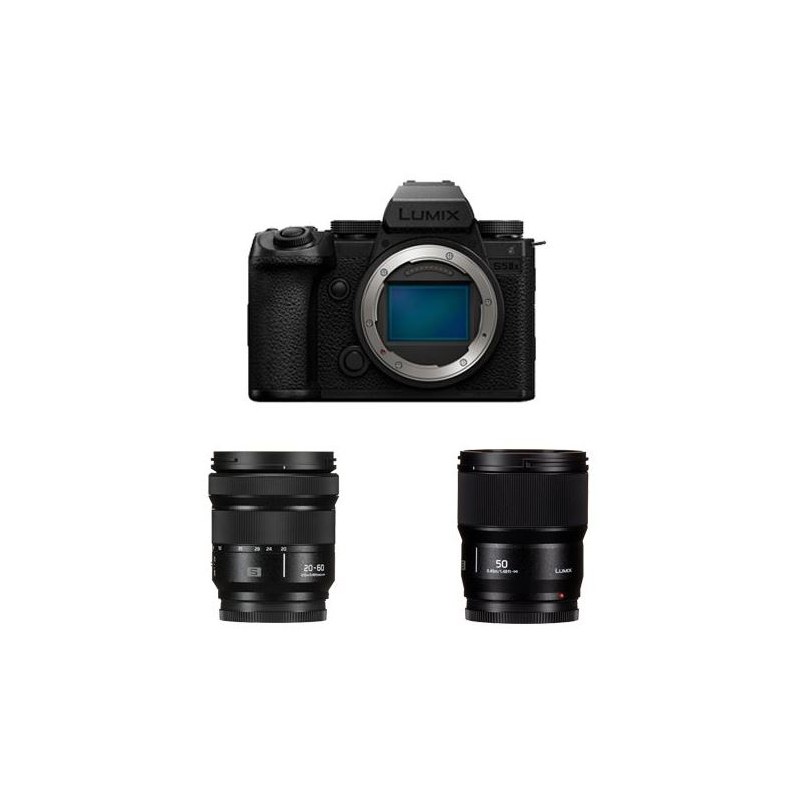 Panasonic S5 II X with 20-60mm and 50mm Lens (SKU DC-S5M2XWE)