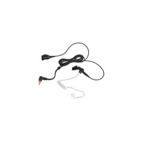 PMLN7157A אוזנייה דו-חוטית של Motorola עם צינור אקוסטי שקוף (שחור)