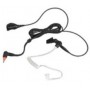 Oreillette Motorola 2 fils avec tube acoustique transparent (Noir) PMLN7157A