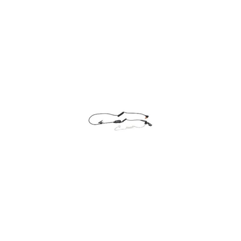 אוזנייה סמויה Motorola PMLN7158A עם מיקרופון משולב וכפתור PTT (שחור)