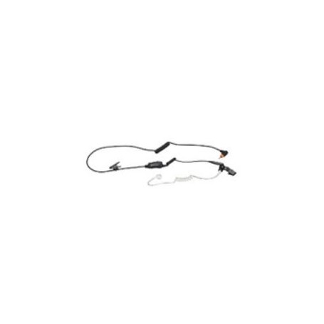 אוזנייה סמויה Motorola PMLN7158A עם מיקרופון משולב וכפתור PTT (שחור)