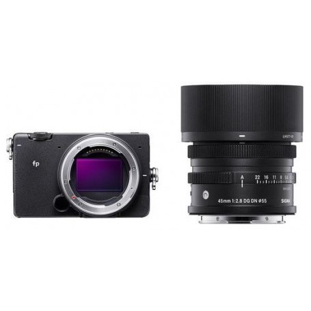 دوربین دیجیتال Sigma fp به همراه لنز ۴۵/۲.۸ dg dn (کد کالا SIFP-1A900)
