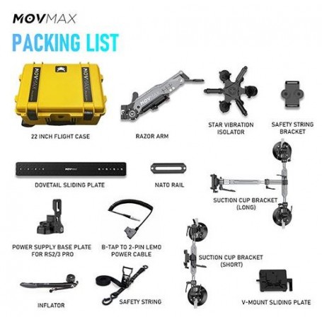 Movmax Razor Arm with Yellow case (SKU MMX-81-0038Y)