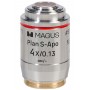 Set di obiettivi Magus FL S-APO60 PlanF S-Apo 4x/10x/20x/40x/100x olio ∞/0,17 H60mm (85154)