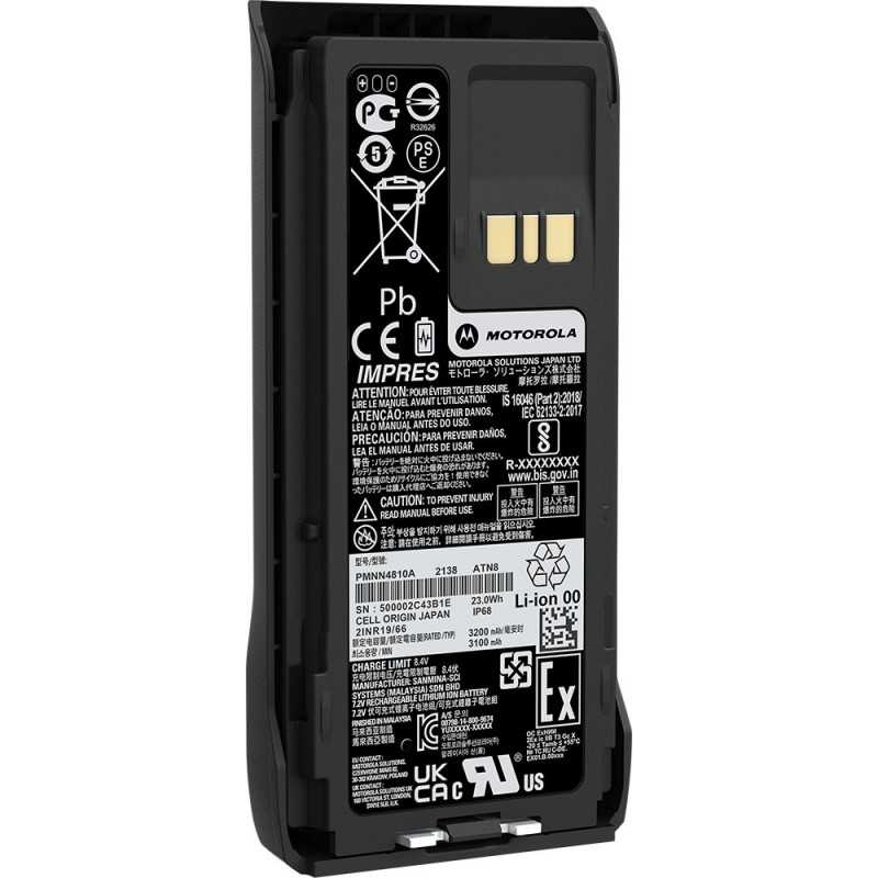 पीएमएनएन4810ए मोटोरोला इम्प्रेस 3200mAh ली-आयन टीआईए4950 IP68 बैटरी