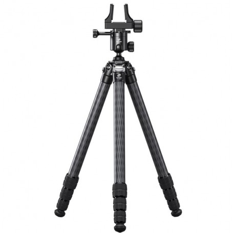 Leofoto SA-324C कार्बन ट्राइपॉड + MK-40 बॉल हेड + GS-3 गन क्लैम्प (79423)