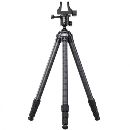 Leofoto SA-324CL カーボン三脚 + MK-40 ボール雲台 + GS-3 ライフルクランプ（79424）