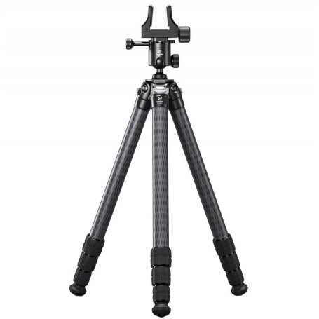 Leofoto SA-364C 碳纤维三脚架 + MK-40 球形云台 + GS-3 步枪夹（79425）
