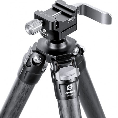 Tripé de Carbono Leofoto SA-364C e suporte para espingarda MA-30 (79464)