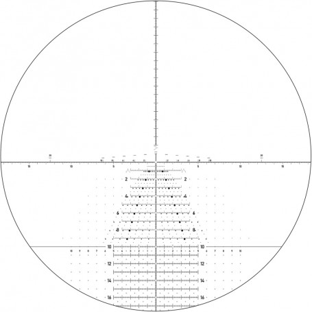 منظار بندقية نايتفورس ATACR 4-16x42 ZH F1 Tremor3 .1 ميل-راد (C575)