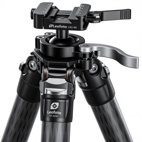 ขาตั้งกล้องคาร์บอนไฟเบอร์ Leofoto ST-324C พร้อมเมาท์สำหรับปืนไรเฟิล (79477)