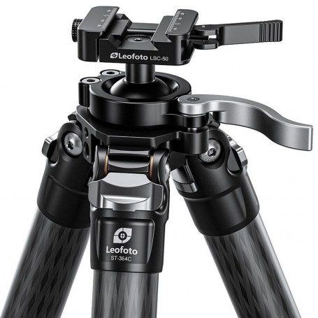 Tripé de carbono Leofoto ST-364C com suporte para espingarda (79475)