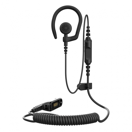 Motorola PMLN8337A Earbud Tunggal 1-Kabel dengan Pengait Telinga yang Dapat Dilepas