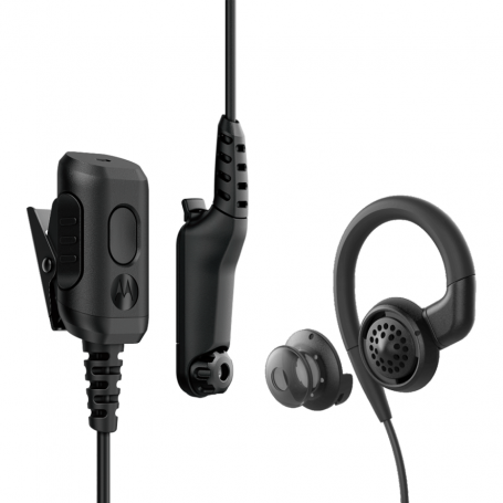 Motorola PMLN8295A 2-víra snúningsmikill hátalara heyrnartól með eyrnatappa