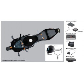 Motorola mtm5400 motorfiets verborgen installatieset m/c (GMLN5264A)