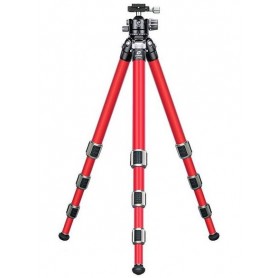 Leofoto hiilikuituinen kolmijalka LA-324C Athena Red + pallopää LH-40 (70213)