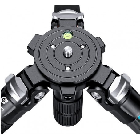 Trípode de carbono Leofoto LVM-324C Manba con dispositivo de nivelación + cabezal de video basculante BV-15 (76078)