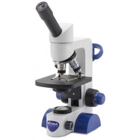 Optika Mikroskop B-61, mono, 40-400x, LED, batteri (62394)