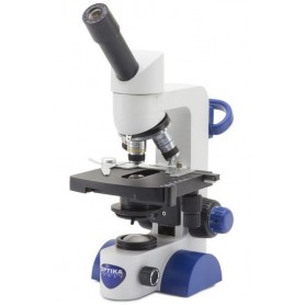Optika mikroskoop B-62, mono, 40-400x, LED, patareiga, ristlaud (62395)