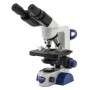 Mikroskop Optika B-66, binokularny, 40-400x, LED, na baterie, stolik krzyżowy (62398)
