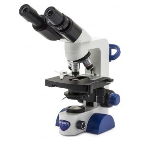 Optika Μικροσκόπιο B-69, διόφθαλμο, 40-1000x, LED, μπαταρία, σταυροειδές τραπέζι (62400)