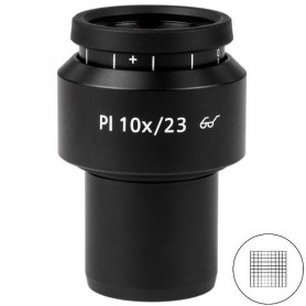 ZEISS szemlencse PL 10x/23 Br. fókuszálható, retikulum mikrométerrel (78633, 444036-9070-000)